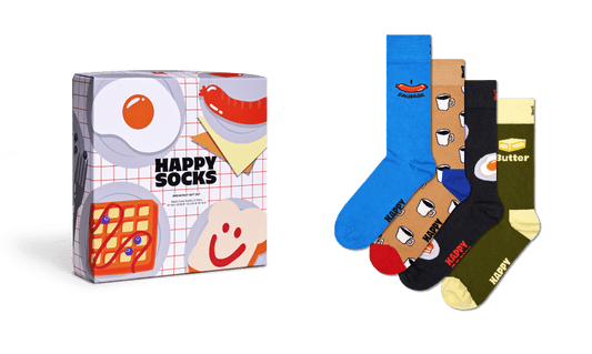 happy socks 4 Pack Breakfast Gift Set foto 7