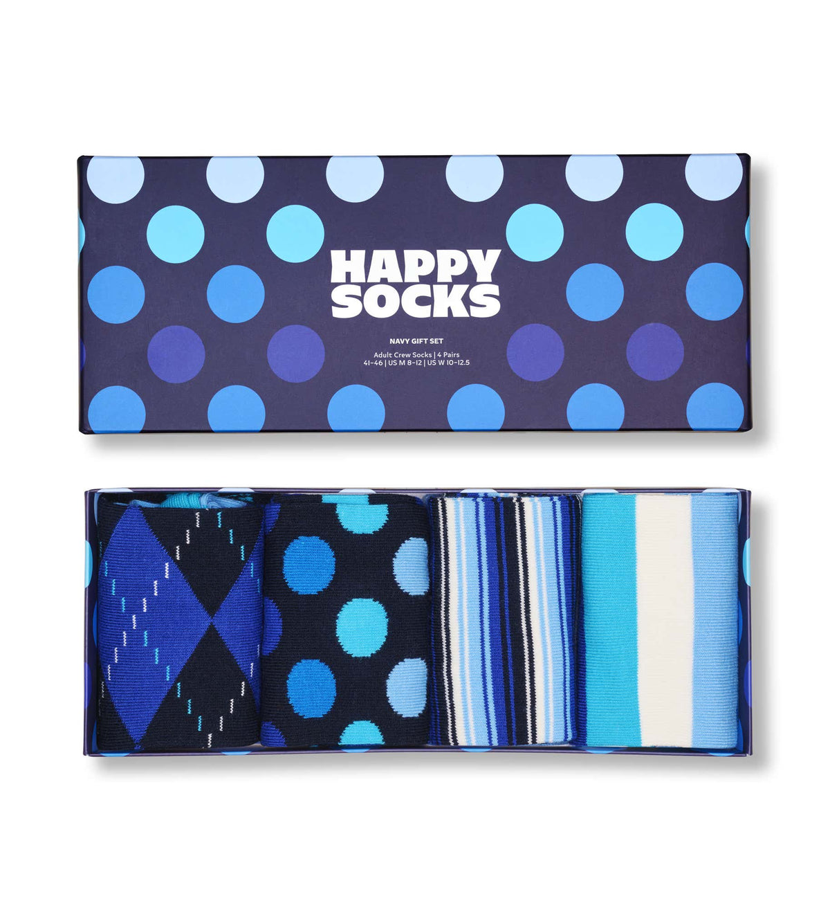 happy socks calze 4 Pack Navy Socks Gift Set