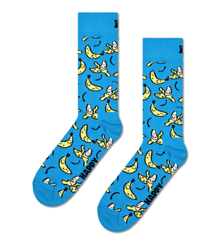 calze happy socks BANANA SOCK TURQUOISE