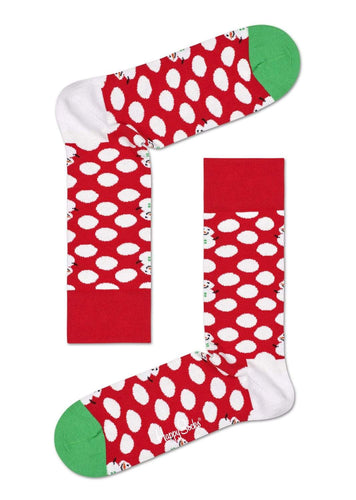 calze happy socks BIG DOT SNOWM SOCK