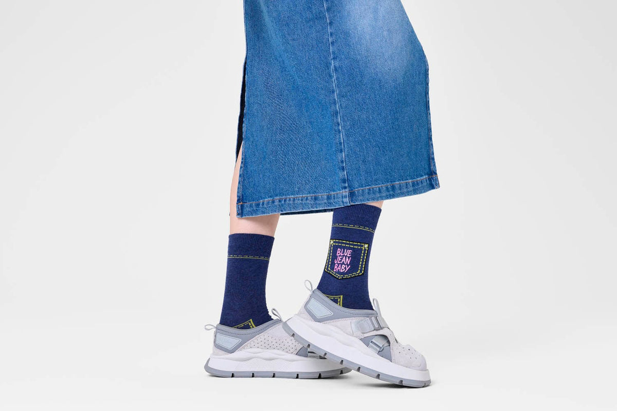 happy socks calze BLUE JEAN BABY SOCK