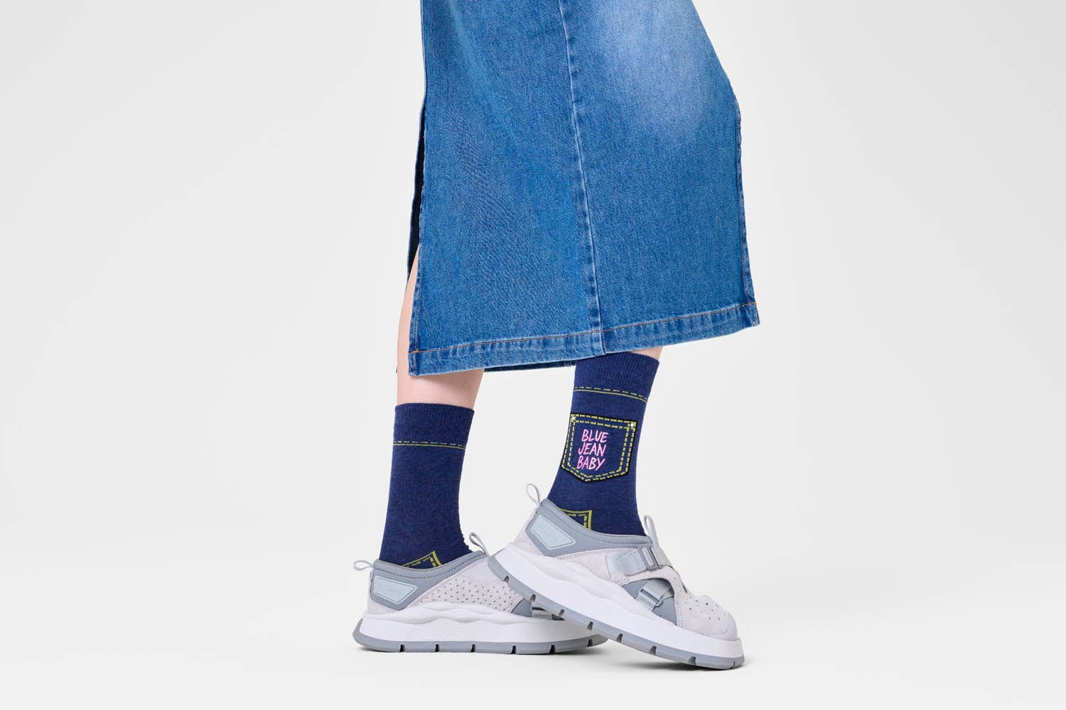 happy socks calze BLUE JEAN BABY SOCK