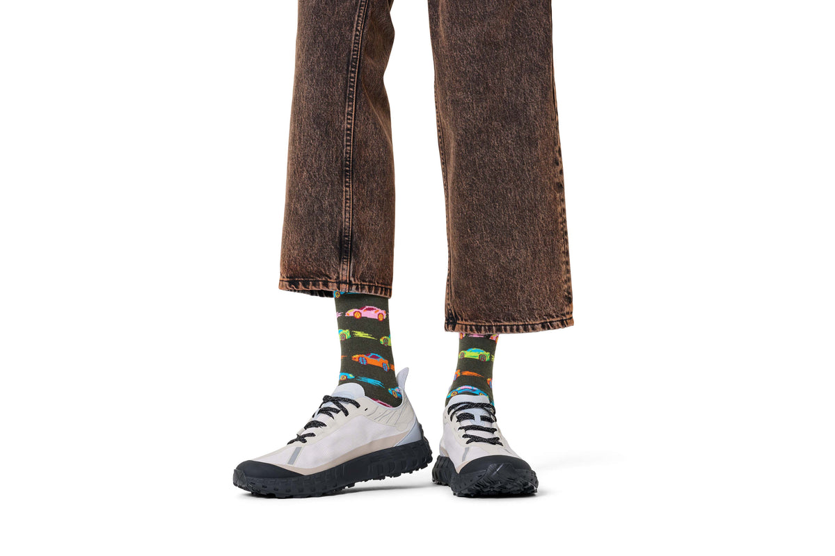 happy socks calze Car Stripe Sock
