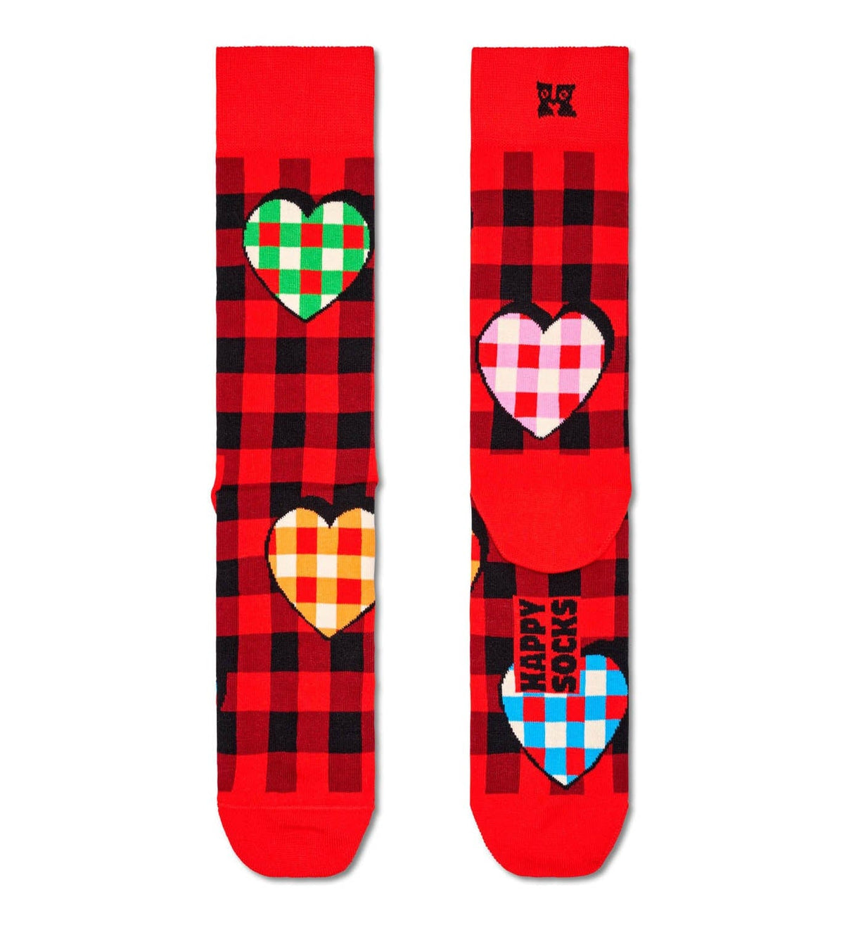 happy socks calze CHECKED HEART SOCK