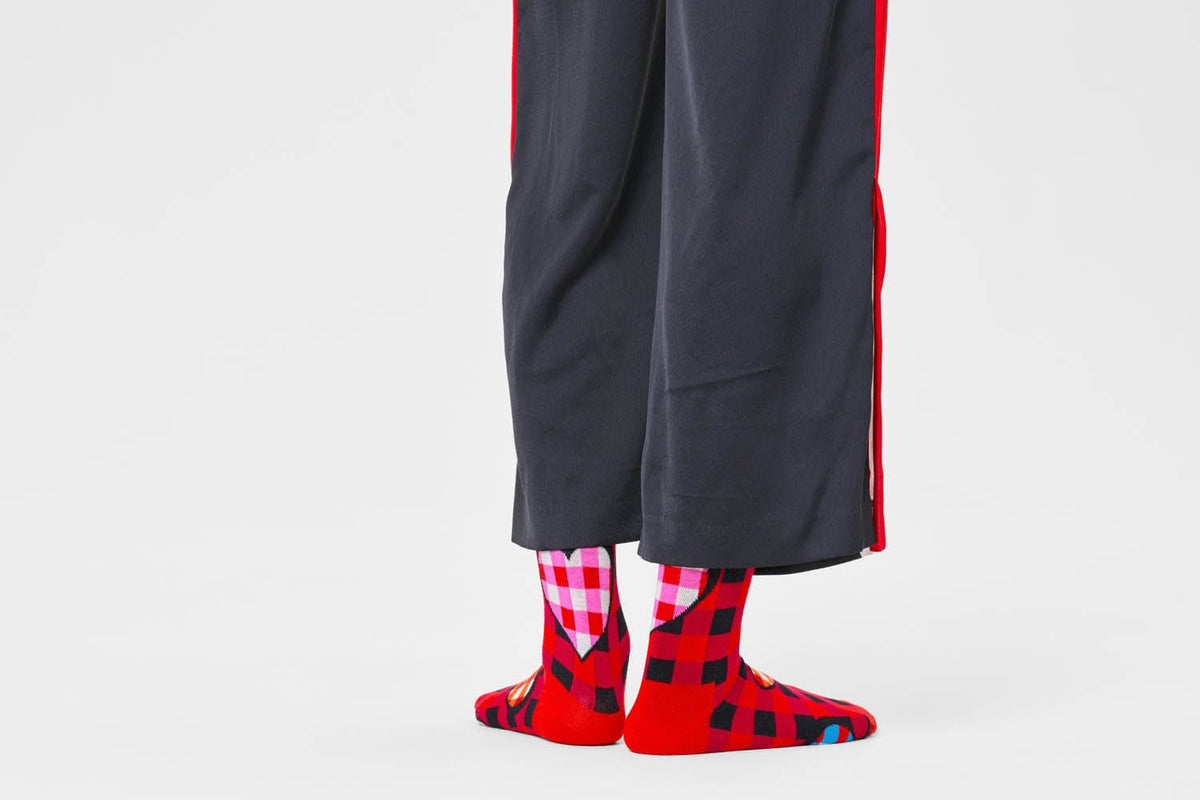 happy socks calze CHECKED HEART SOCK