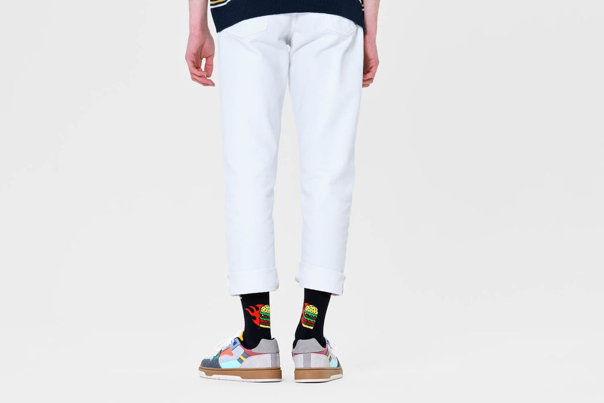 happy socks calze FLAMING BURGER SOCK