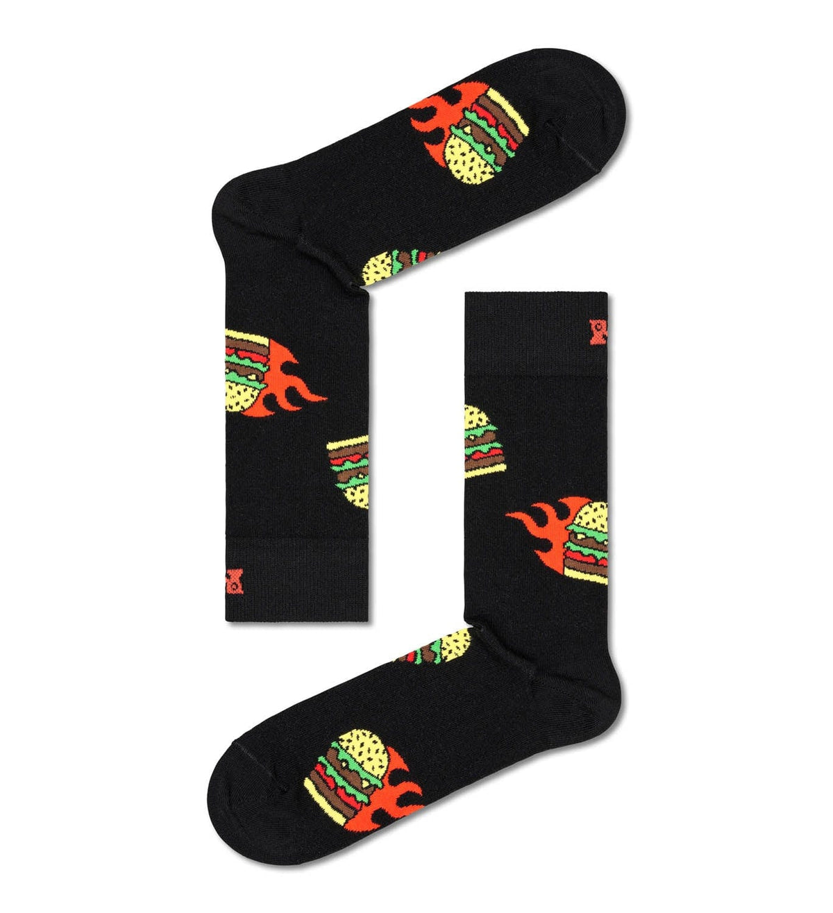 happy socks calze FLAMING BURGER SOCK