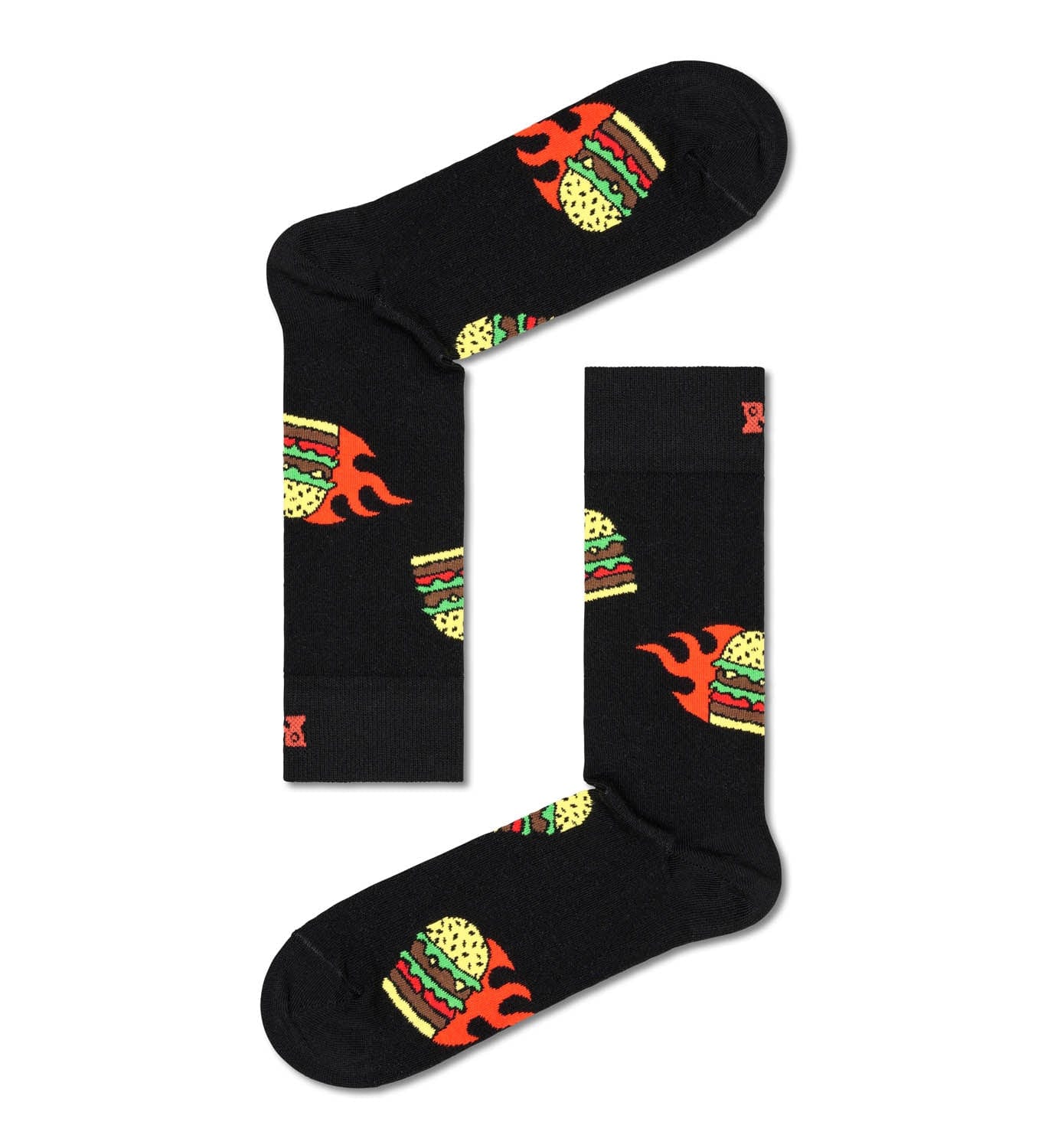 happy socks calze FLAMING BURGER SOCK