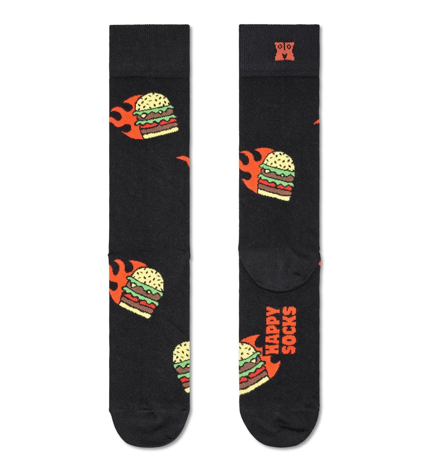happy socks calze FLAMING BURGER SOCK