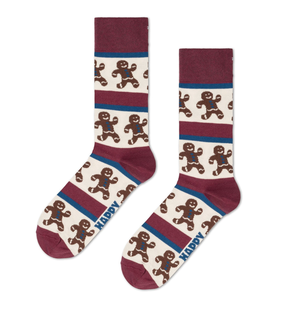 happy socks calze Gingerbread Stripe Sock