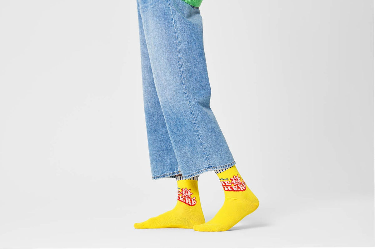 happy socks calze GREETINGS 1 2 CREW SOCK