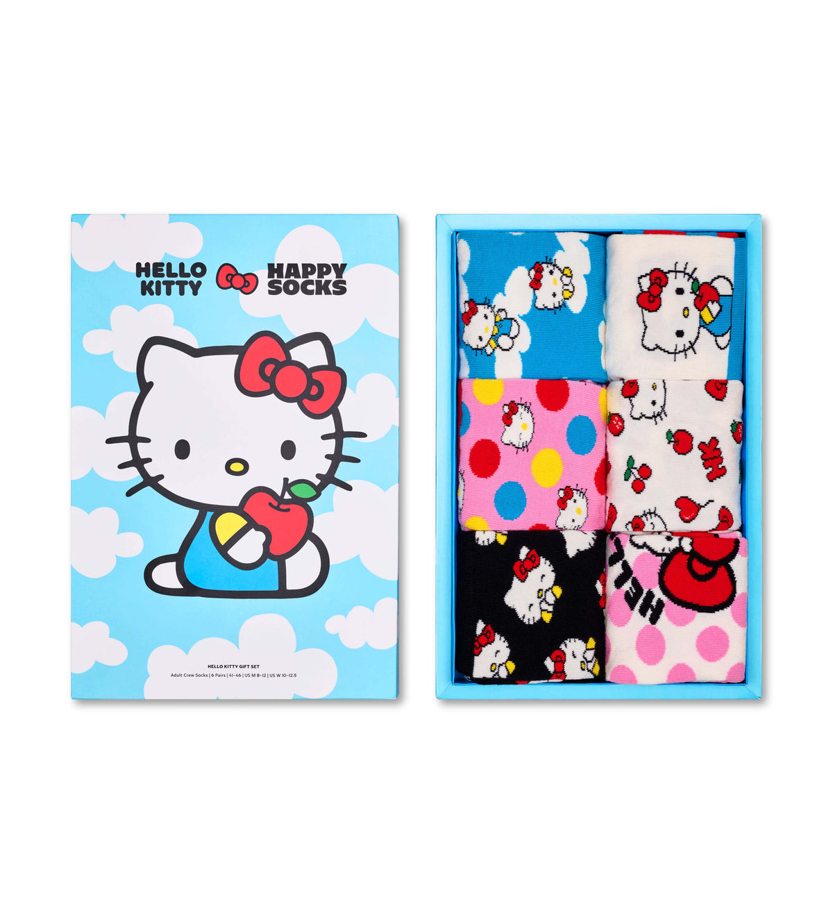 happy socks calze Hello Kitty 6 Pack Socks Gift Set