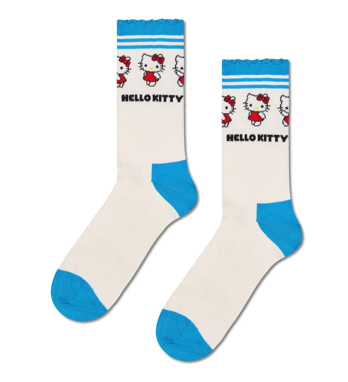happy socks calze Hello Kitty Friends Short Crew Sneaker Sock 6 Pck
