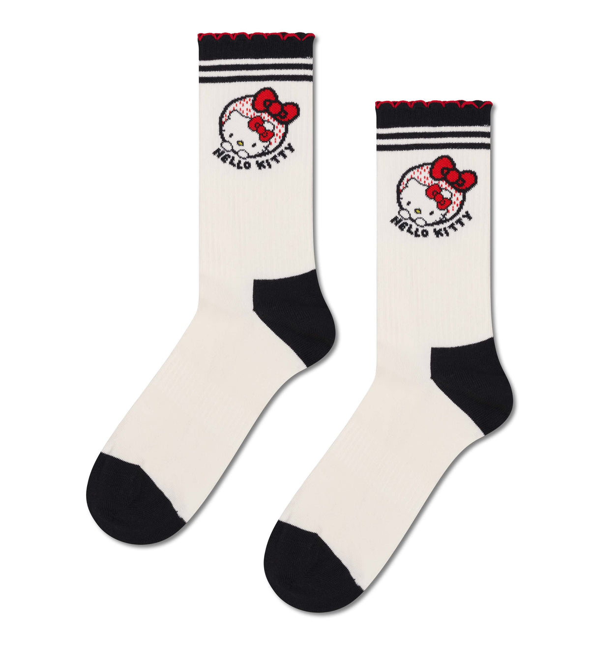 happy socks calze Hello Kitty Ribbon Short Crew Sneaker Sock