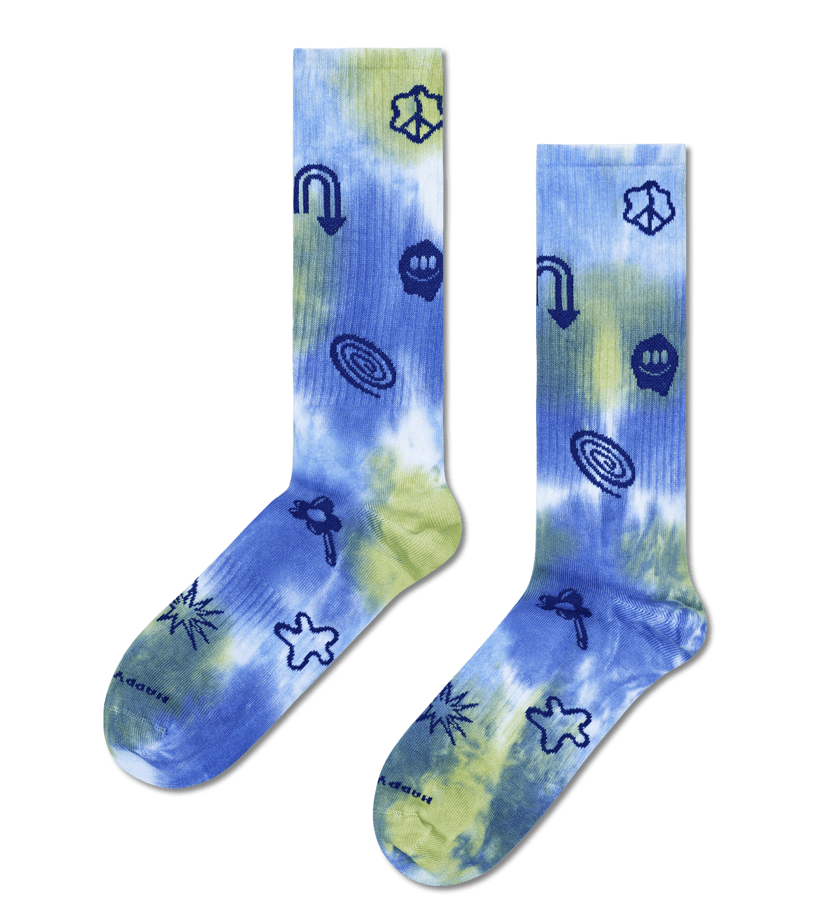 happy socks calze Hyper Tie Dye Sneaker Sock