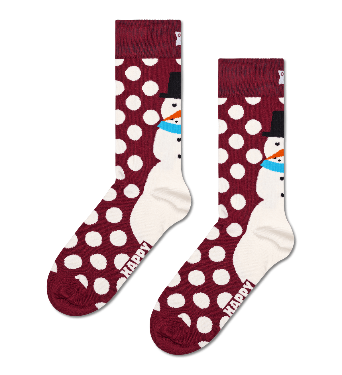 happy socks calze Jumbo Snowman Sock