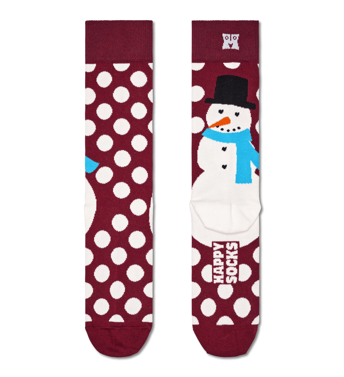 happy socks calze Jumbo Snowman Sock