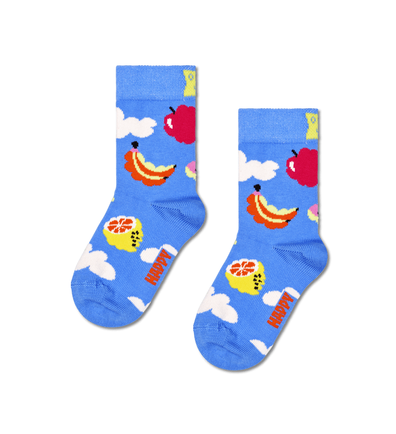 happy socks calze Kids 2 Pack Cloudy Fruit Socks