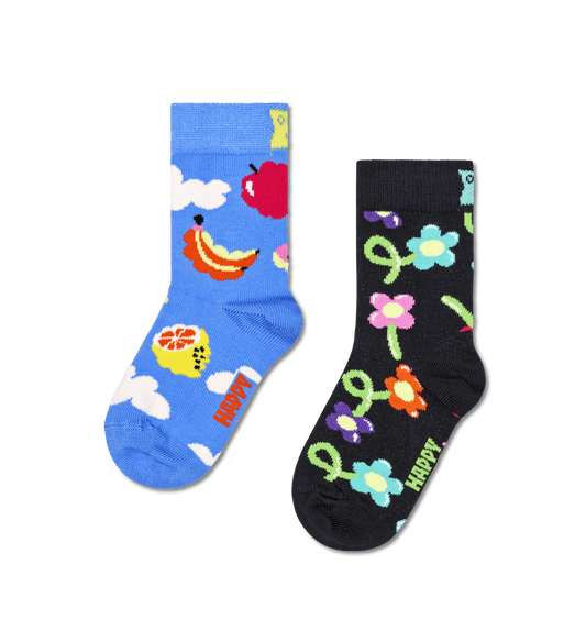 happy socks Kids 2 Pack Cloudy Fruit Socks foto 1