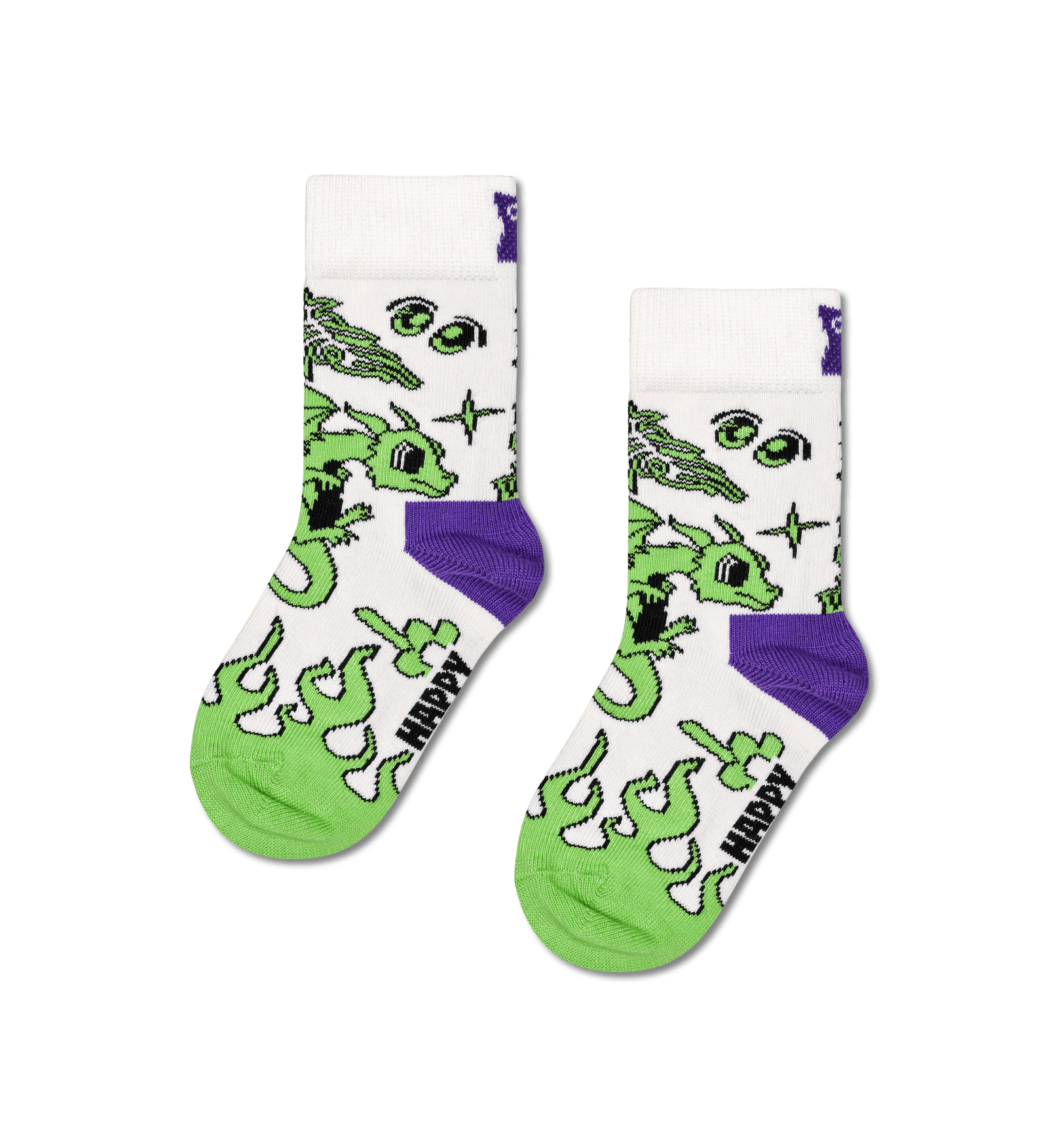 happy socks calze Kids 2 Pack Dragon Socks