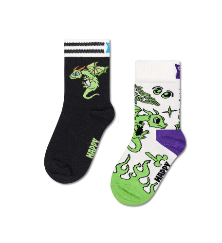 calze happy socks KIDS 2 PACK DRAGON SOCKS