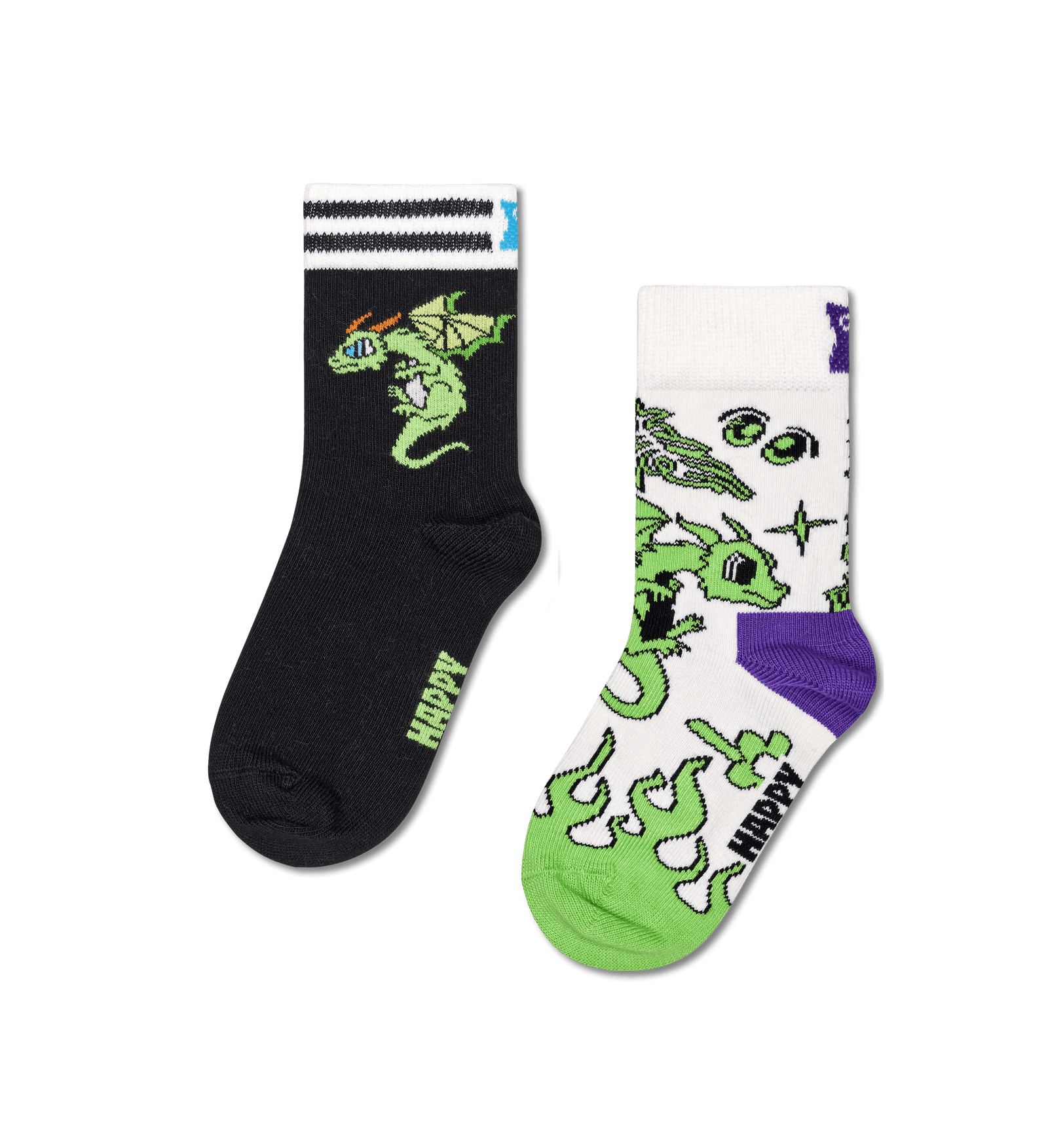 happy socks calze Kids 2 Pack Dragon Socks