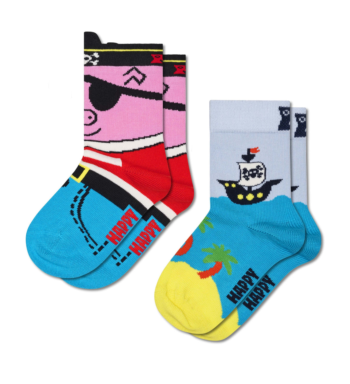 happy socks calze Kids 2 Pack Pirate Socks