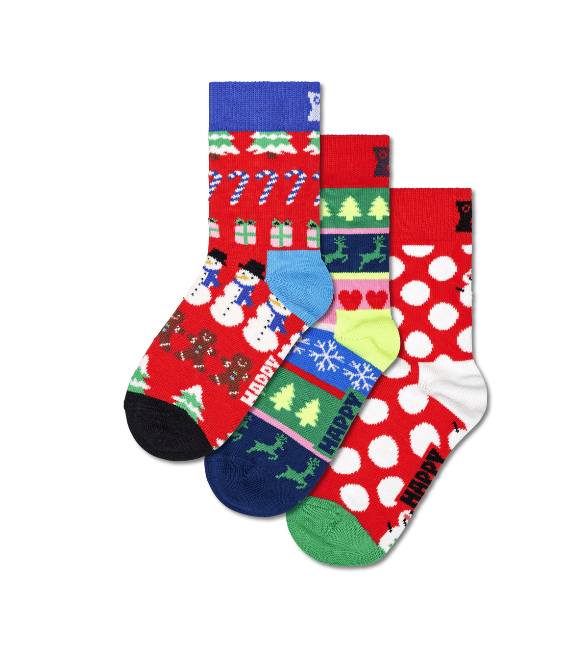 happy socks calze KIDS 3 PACK X MAS SWEATER GIFT SET