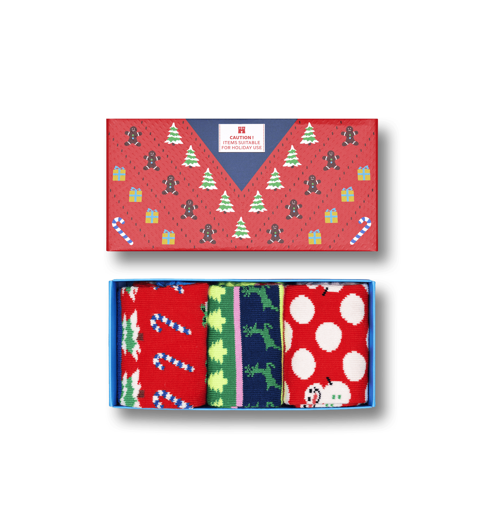 happy socks calze KIDS 3 PACK X MAS SWEATER GIFT SET