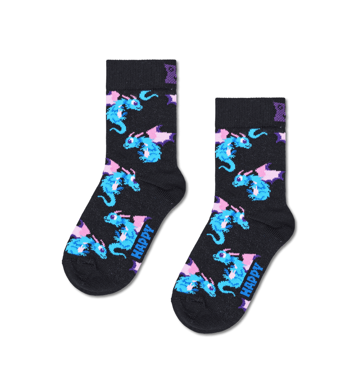 happy socks calze Kids Anime Dragon Sock