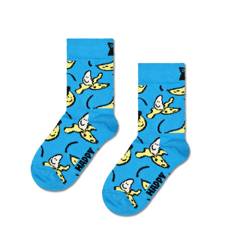 calze happy socks KIDS BANANA SOCK TURQUOISE