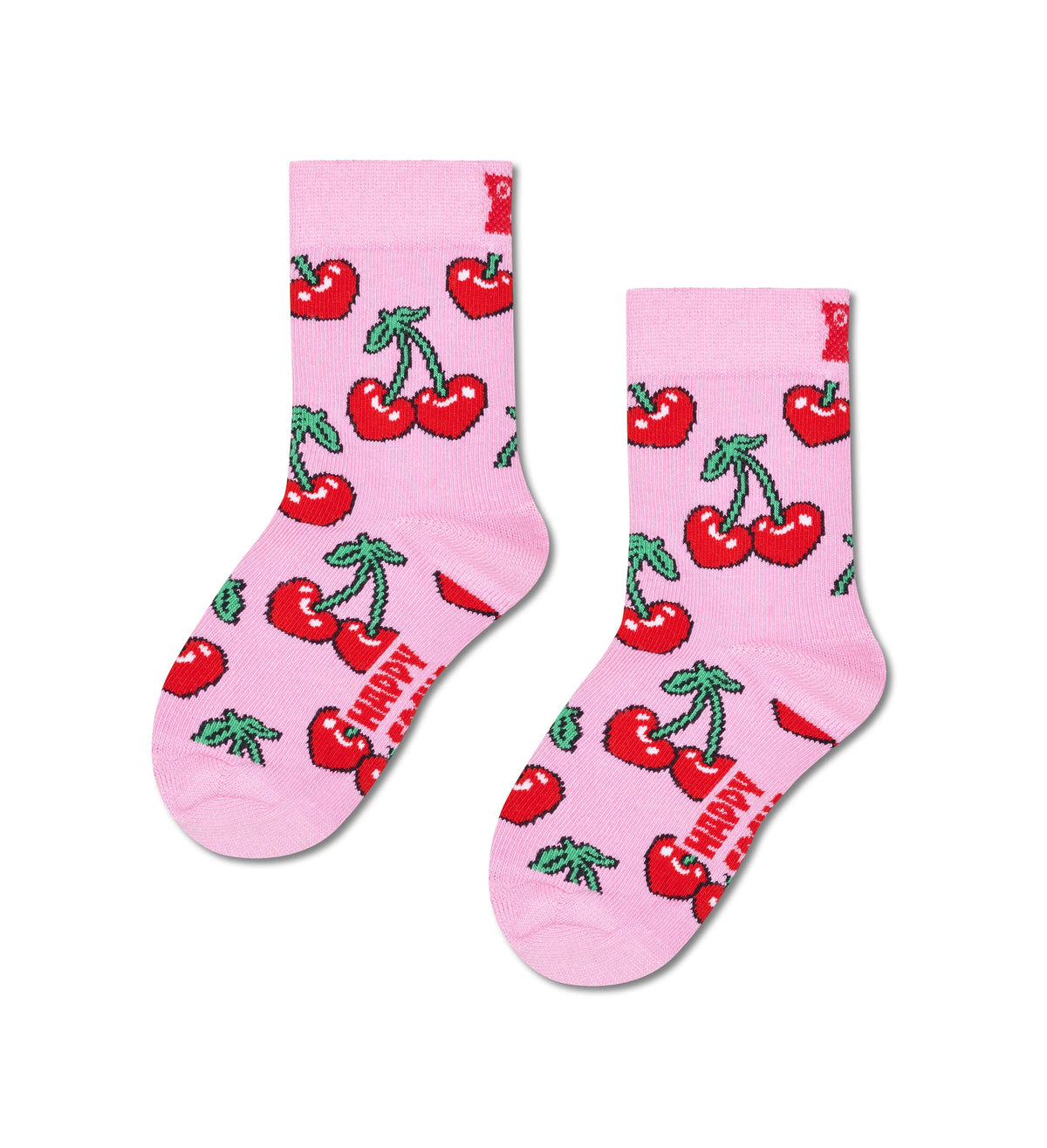 happy socks calze Kids Cherry Heart Sock