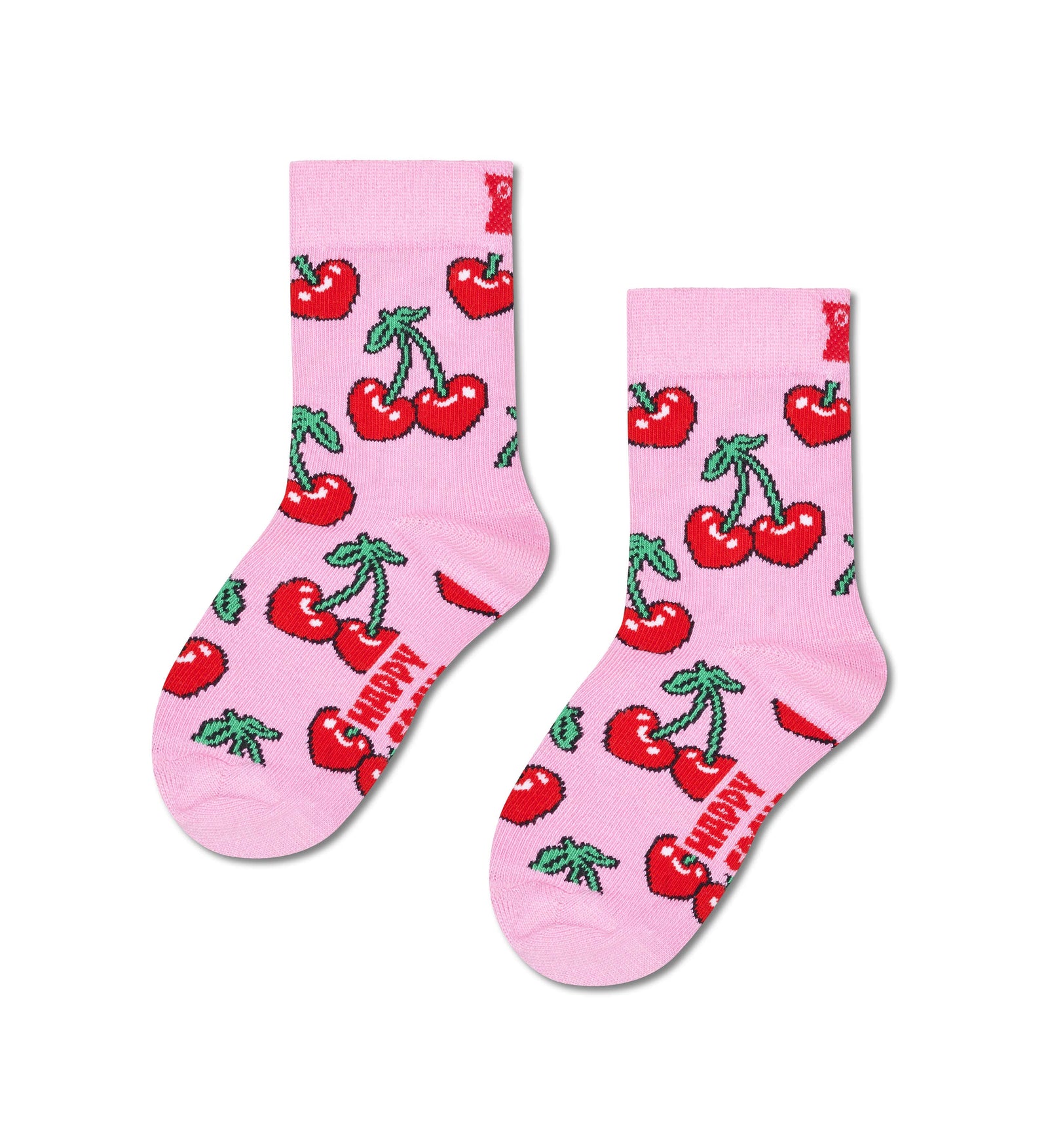 happy socks calze Kids Cherry Heart Sock