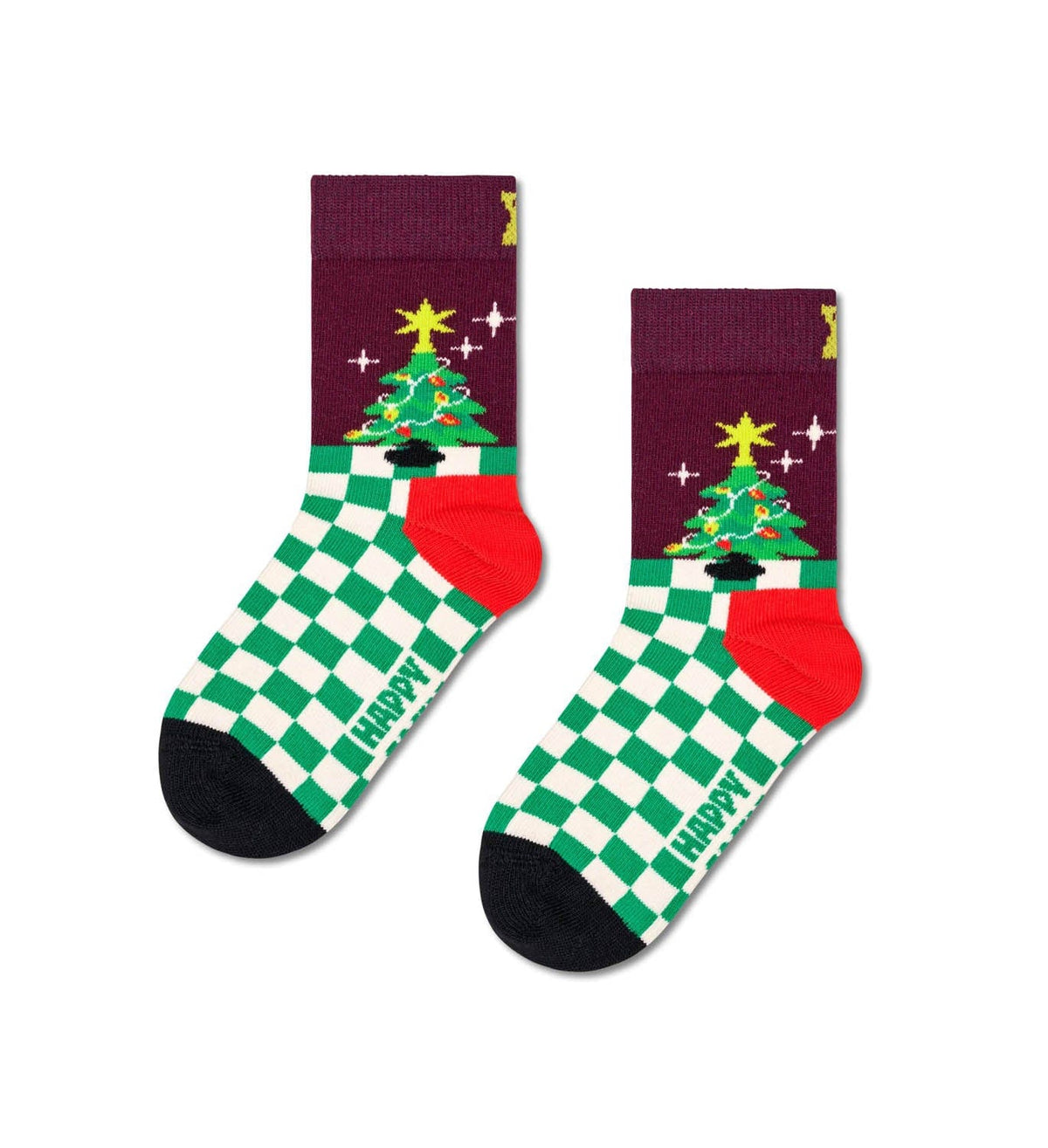 happy socks calze KIDS CHRISTMAS TREE SOCK