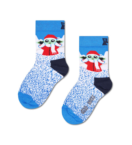 calze happy socks KIDS STAR WARS GROGU SANTA WINTER SOCK