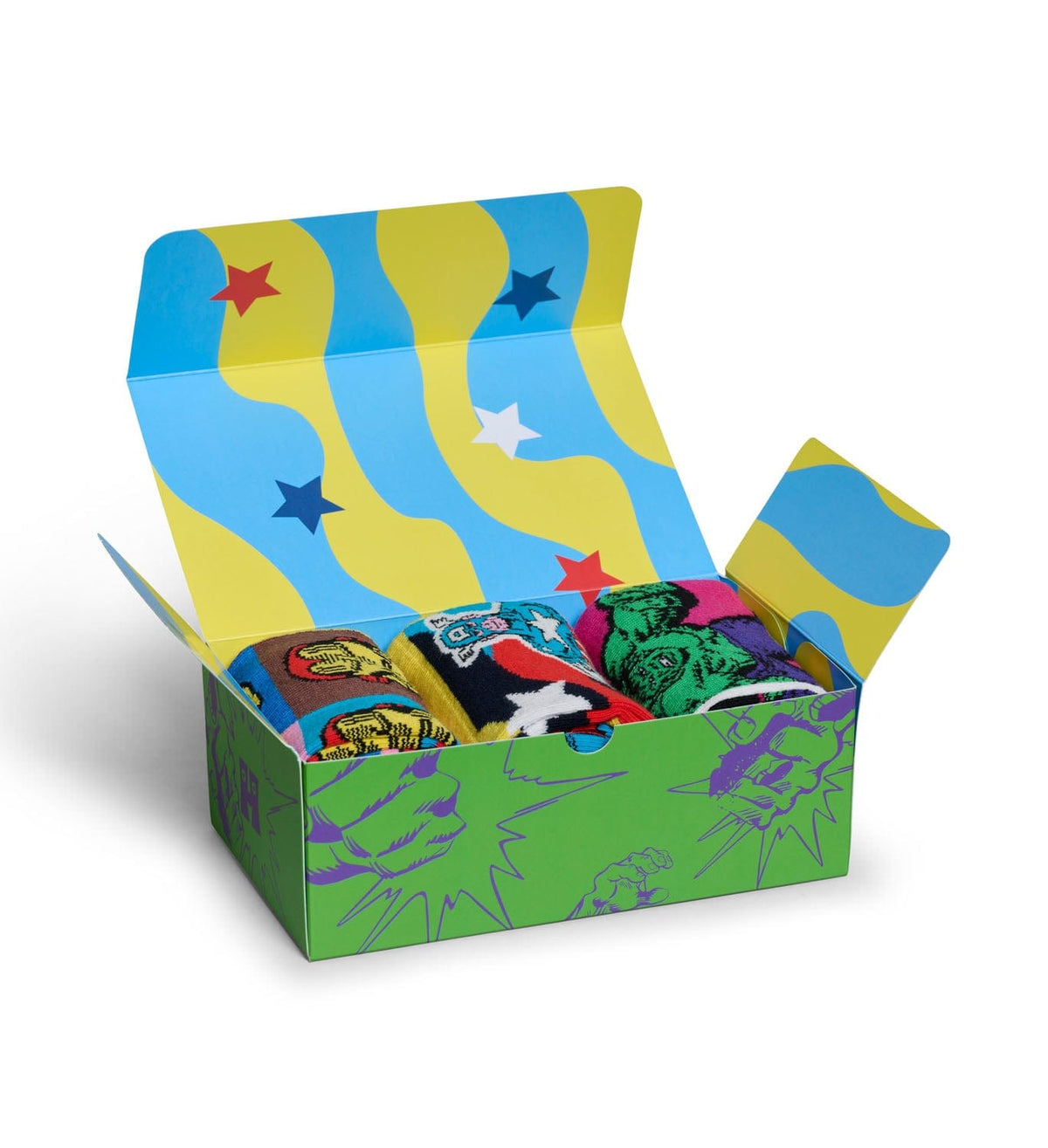 happy socks calze Marvel Avengers 3 Pack Gift Set