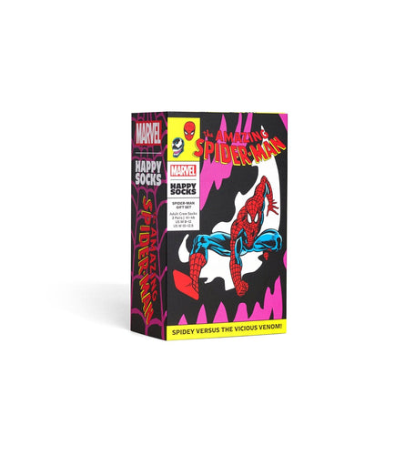 calze happy socks MARVEL SPIDER MAN 3 PACK SOCKS GIFT SET