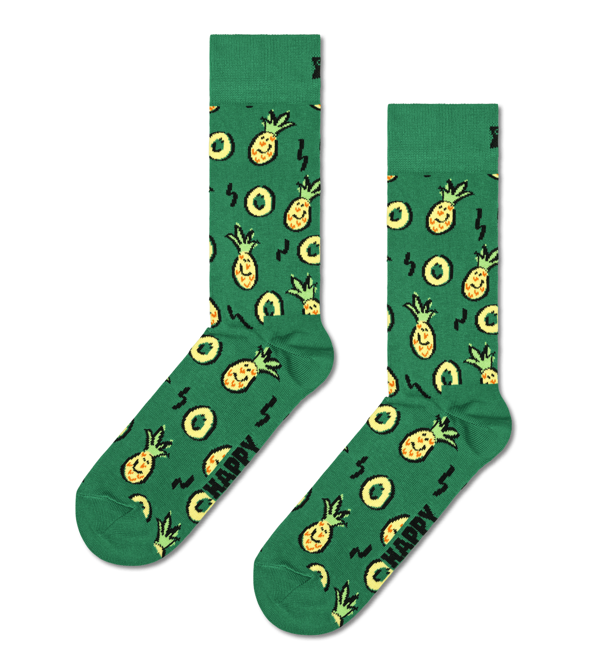 happy socks calze PINEAPPLE SOCK GREEN