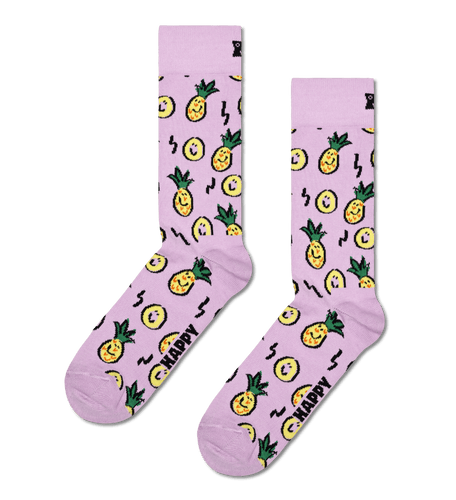 calze happy socks PINEAPPLE SOCK LIGHT PURPLE