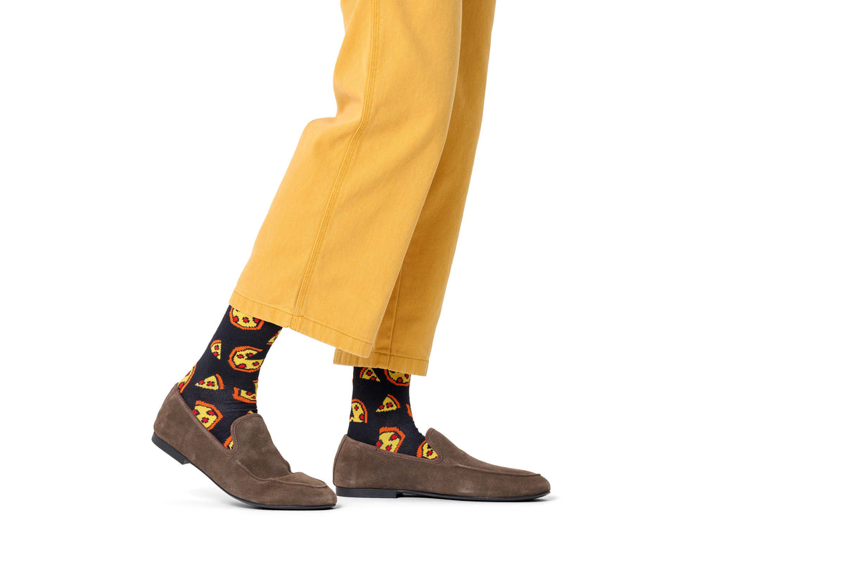 happy socks calze Pixelated Pizza Sock
