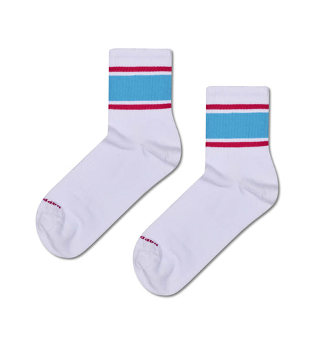 calze happy socks SIMPLE STRIPE 1 2 CREW SNEAKER SOCK