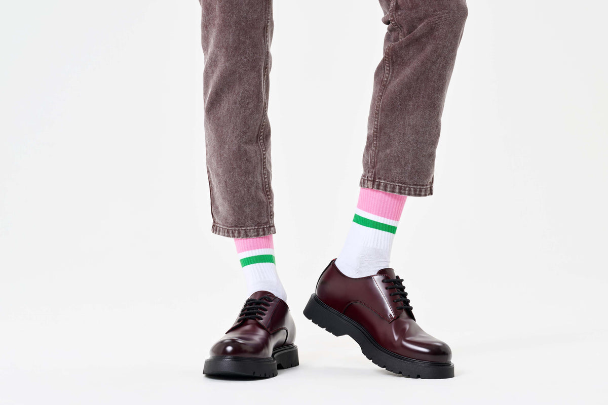 happy socks calze Simple Stripe Sneaker Sock