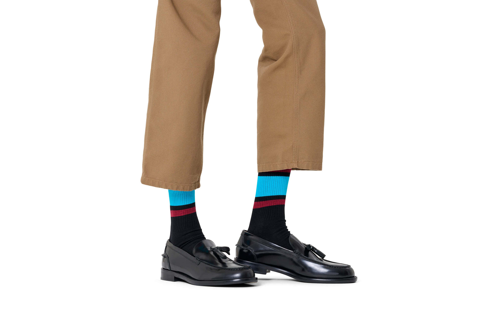 happy socks calze Simple Stripe Sneaker Sock