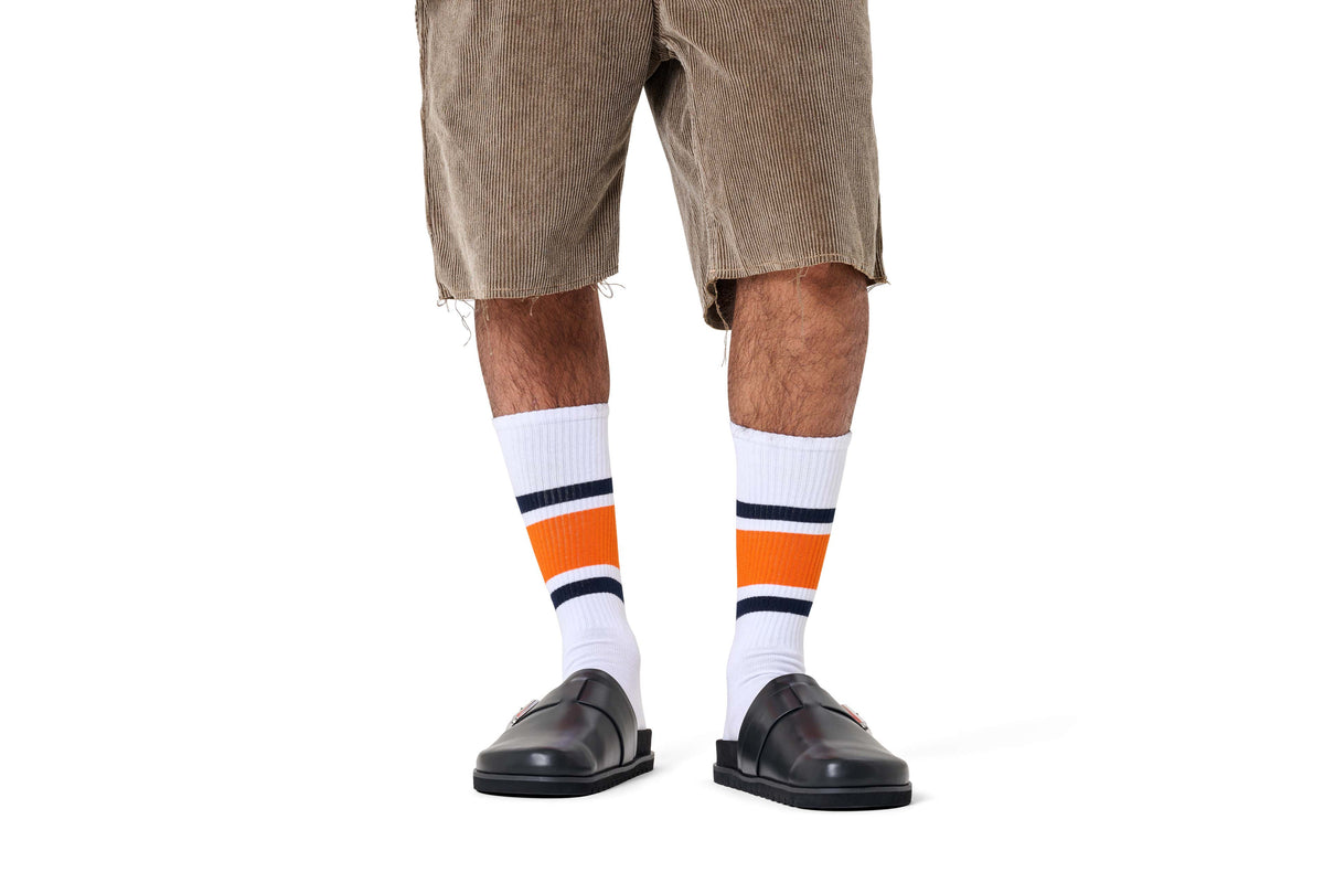 happy socks calze Simple Stripe Sneaker Sock