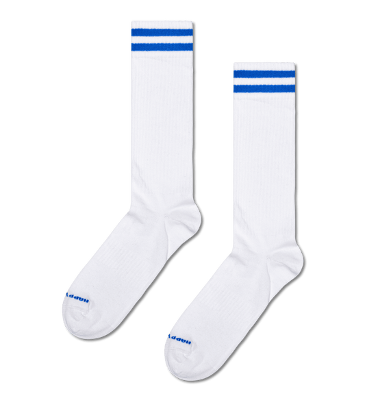 happy socks SOLID SNEAKER THIN CREW SOCK WHITE foto 1