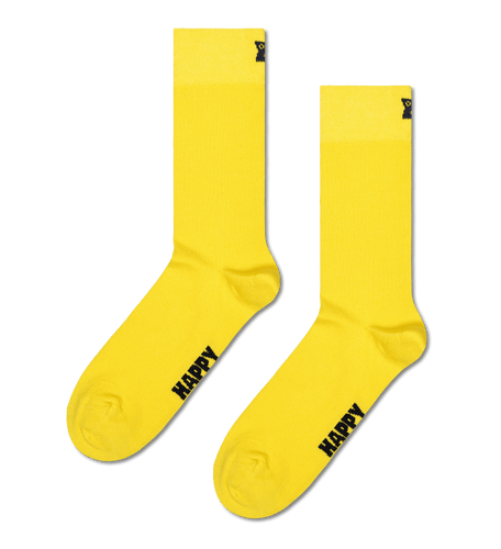 calze happy socks SOLID SOCK YELLOW