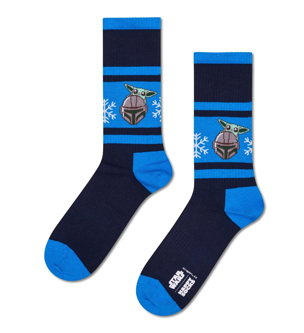 happy socks calze Star Wars Mandalorian Snowflake Sneaker Sock 6 Pc