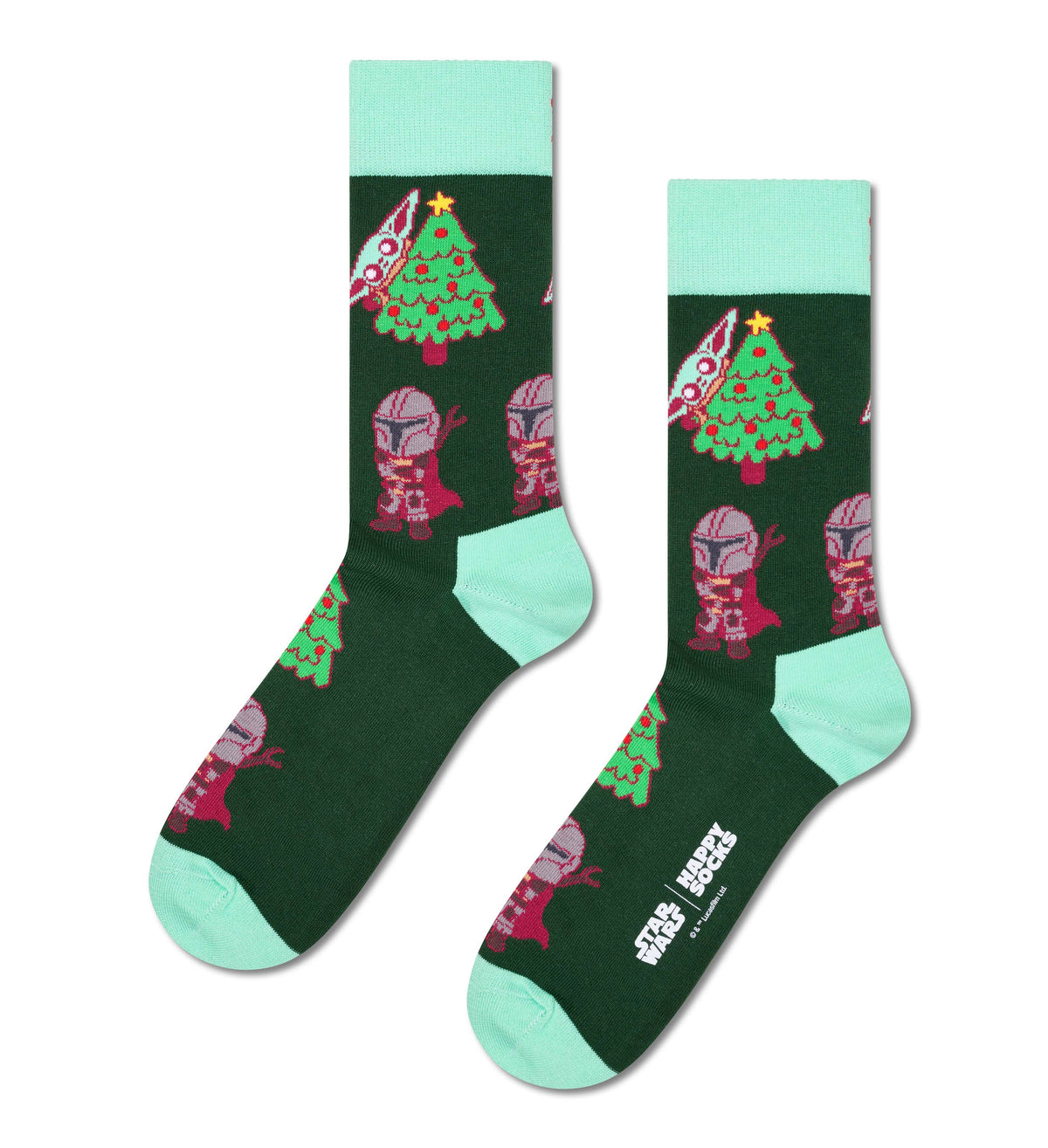 happy socks calze Star Wars The Mandalorian Xmas Tree Sock