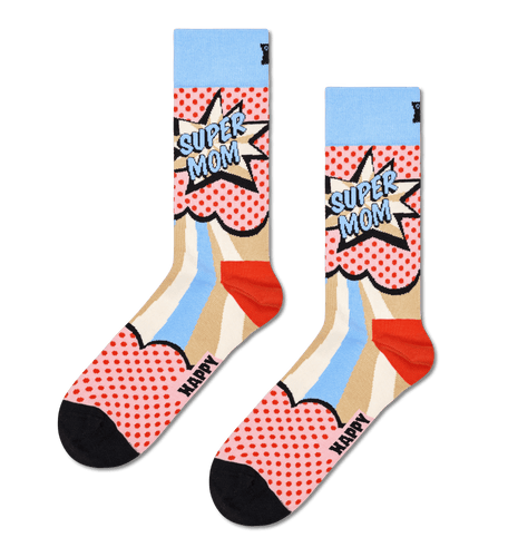 calze happy socks SUPER MOM SOCK LIGHT PINK