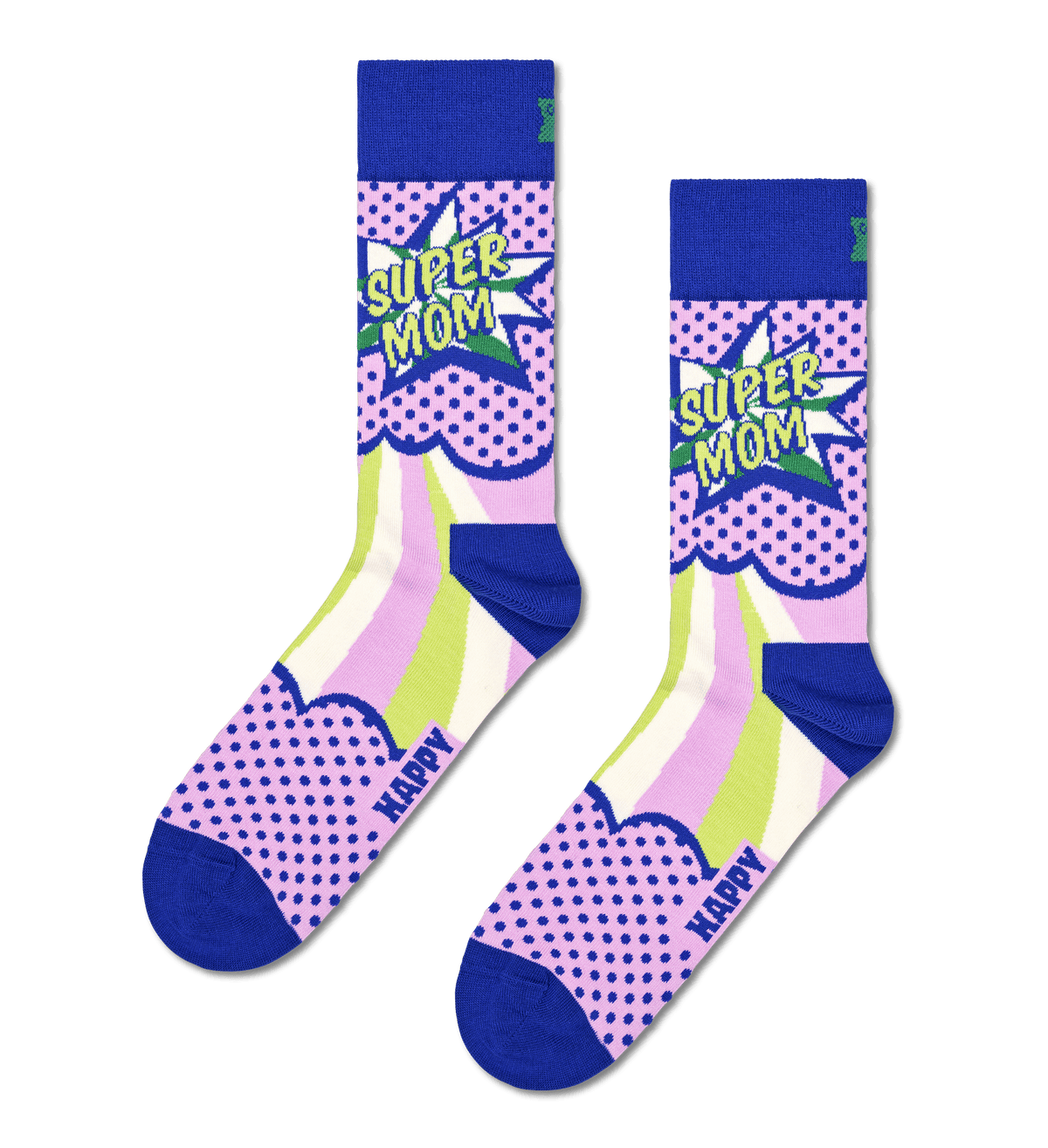 happy socks calze SUPER MOM SOCK LIGHT PURPLE